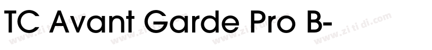 TC Avant Garde Pro B字体转换